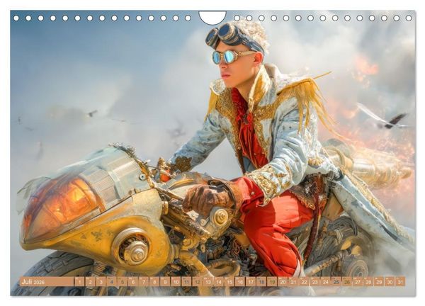 Produktbild: Verr&uuml;ckte Vehicles &ndash; Erfindungsgeist pur (Wandkalender 2026 DIN A4 quer), CALVENDO Monatskalender