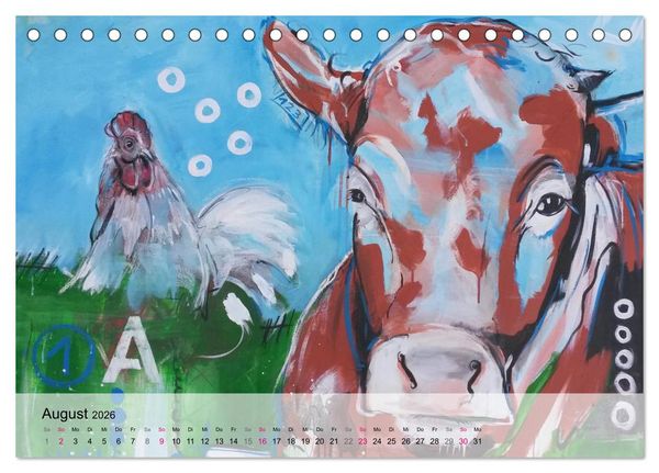 Produktbild: Kunst-Kalender von Stefanie Rogge (Tischkalender 2026 DIN A5 quer), CALVENDO Monatskalender