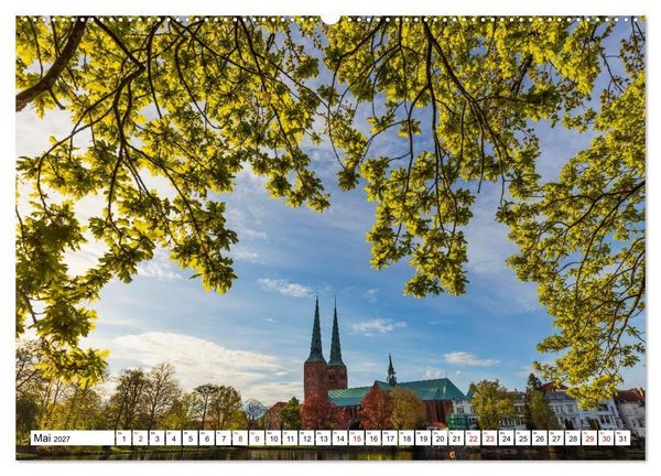 Produktbild: L&uuml;beck &ndash; Poetische Ansichten (Wandkalender 2027 DIN A2 quer), CALVENDO Monatskalender