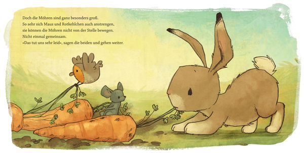 Produktbild: Hase, Igel und 1, 2, 3 M&ouml;hren (Pappbilderbuch)