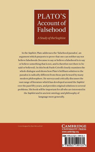 Produktbild: Plato's Account of Falsehood
