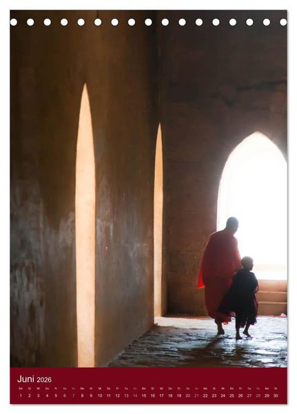 Produktbild: MYANMAR SPIRITUELL 2026 (Tischkalender 2026 DIN A5 hoch), CALVENDO Monatskalender