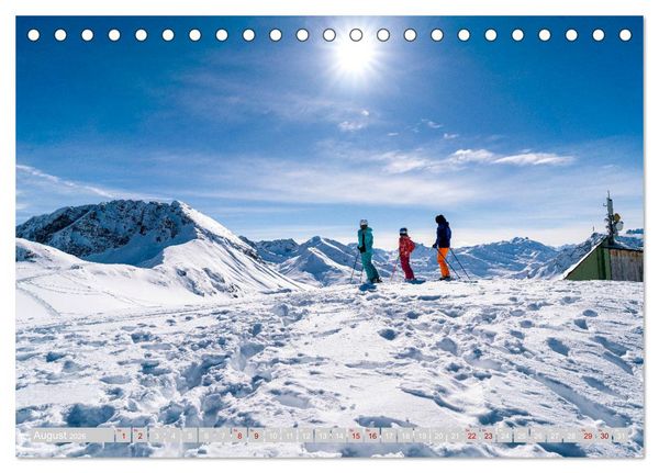 Produktbild: Arlberg - magic of winter (Tischkalender 2026 DIN A5 quer), CALVENDO Monatskalender