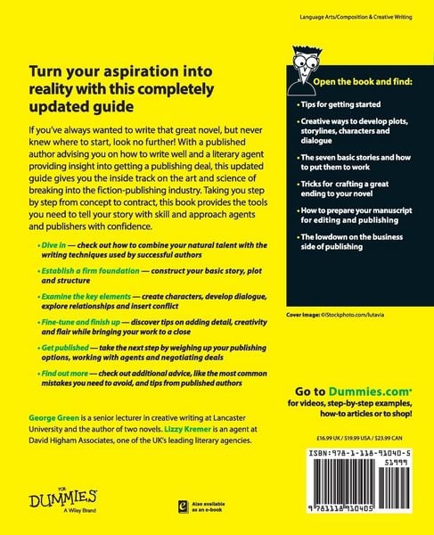 Produktbild: Writing a Novel and Getting Published for Dummies UK