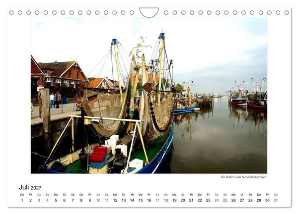 Produktbild: Krabbenkutter in Ostfriesland (Wandkalender 2027 DIN A4 quer), CALVENDO Monatskalender