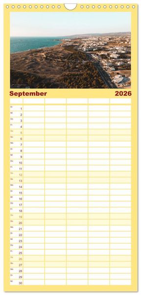 Produktbild: Familienplaner 2026 - Zypern - Eine bezaubernde Reise. mit 5 Spalten (Wandkalender, 21 x 45 cm) CALVENDO