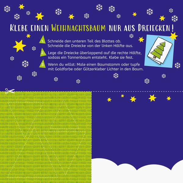 Produktbild: Mein Weihnachtsblock: 24 Ideen zum Malen, Basteln, R&auml;tseln