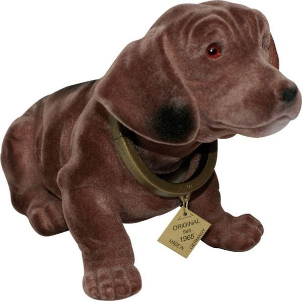 Produktbild: Rakso Kunststofferzeugnisse 563014 Wackeldackel (L x B) 30cm x 10cm Braun