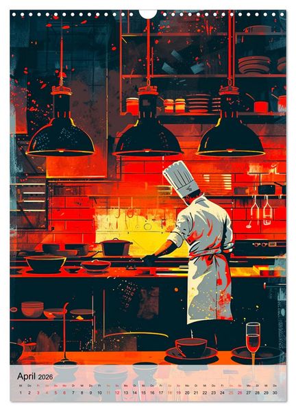 Produktbild: Chef de Cuisine - Mein Traumberuf Koch (Wandkalender 2026 DIN A3 hoch), CALVENDO Monatskalender