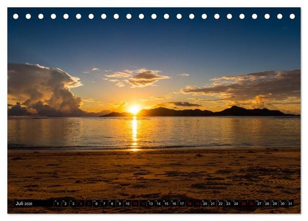 Produktbild: Trauminseln Seychellen (Tischkalender 2026 DIN A5 quer), CALVENDO Monatskalender
