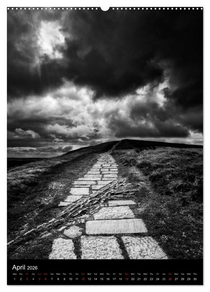 Produktbild: Journeys - Black & White (High Quality Premium Wall Calendar 2026 DIN A2 portrait),CALVENDO 12 Month Wall Calendar