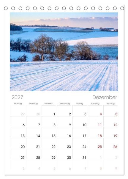 Produktbild: Tischplaner 2027 - Sch&ouml;ner Kraichgau (A5 Tischkalender zum Aufstellen) CALVENDO