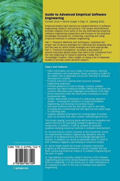 Produktbild: Guide to Advanced Empirical Software Engineering