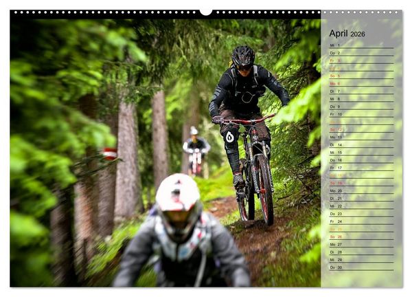 Produktbild: Downhill Moments (hochwertiger Premium Wandkalender 2026 DIN A2 quer), Kunstdruck in Hochglanz