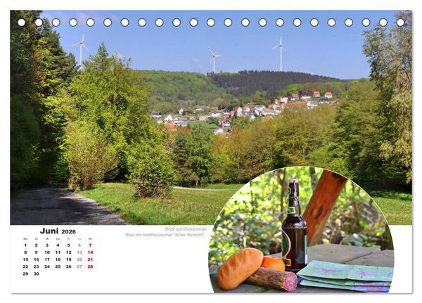 Produktbild: Der Grimmsteig (Tischkalender 2026 DIN A5 quer), CALVENDO Monatskalender