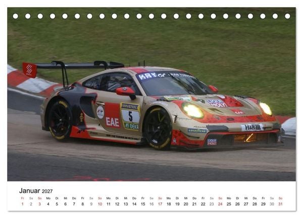 Produktbild: Motorsport aus Zuffenhausen (Tischkalender 2027 DIN A5 quer), CALVENDO Monatskalender