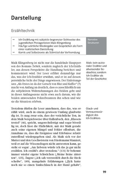 Produktbild: Lektürehilfen Wolfgang Herrndorf "Tschick"