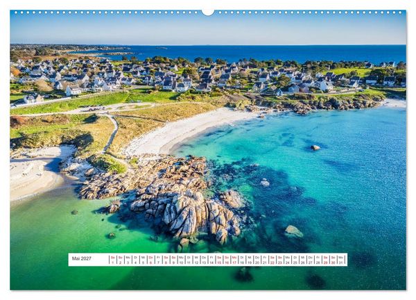 Produktbild: Die Sonne der Bretagne &ndash; Zwischen Himmel und Erde (hochwertiger Premium Wandkalender 2027 DIN A2 quer), Kunstdruck in Hochglanz
