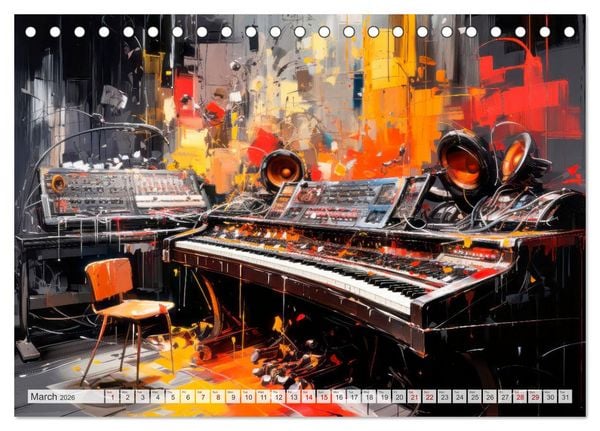 Produktbild: ROCK Feel the unlimited power (Desk Calendar 2026 DIN A5 landscape), CALVENDO 12 Month DeskCalendar