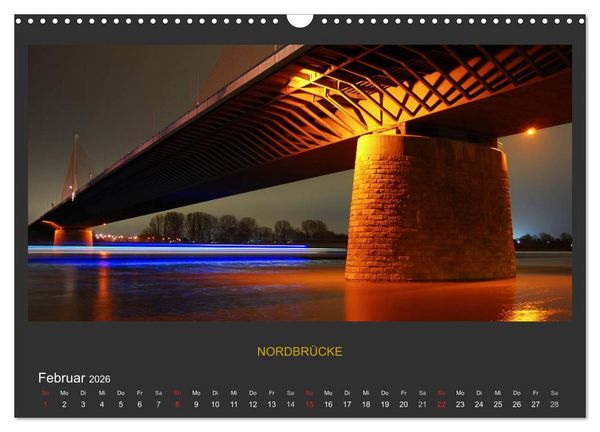 Produktbild: BONNER NACHTFARBEN (Wandkalender 2026 DIN A3 quer), CALVENDO Monatskalender