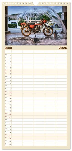 Produktbild: Familienplaner 2026 - Z&uuml;ndapp-Tr&auml;ume mit 5 Spalten (Wandkalender, 21 x 45 cm) CALVENDO