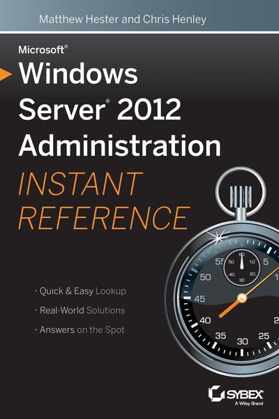 Produktbild: Microsoft Windows Server 2012 Administration Instant Reference