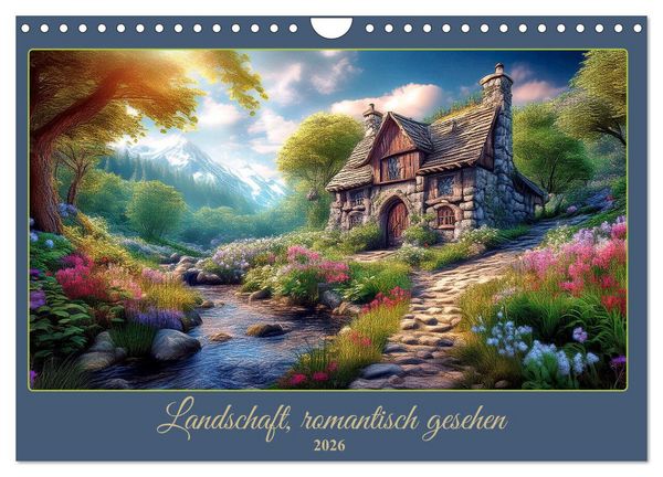 Produktbild: Landschaft romantisch gesehen (Wandkalender 2026 DIN A4 quer), CALVENDO Monatskalender