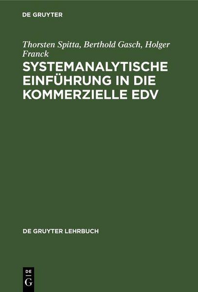 Produktbild: Systemanalytische Einf&uuml;hrung in die kommerzielle EDV