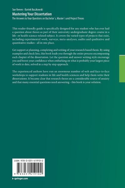 Produktbild: Mastering Your Dissertation