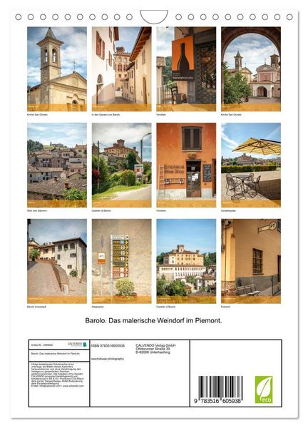 Produktbild: Barolo. Das malerische Weindorf im Piemont. (Wandkalender 2026 DIN A4 hoch), CALVENDO Monatskalender