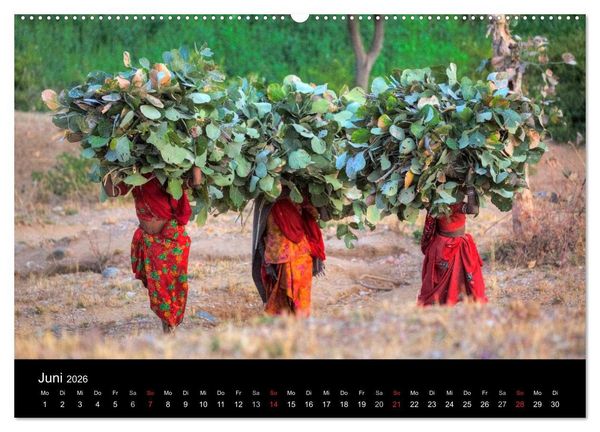Produktbild: Indiens Gesichter (Wandkalender 2026 DIN A2 quer), CALVENDO Monatskalender