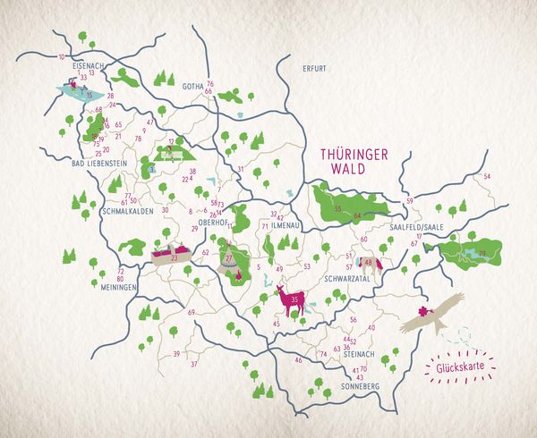 Produktbild: Glücksorte im Thüringer Wald