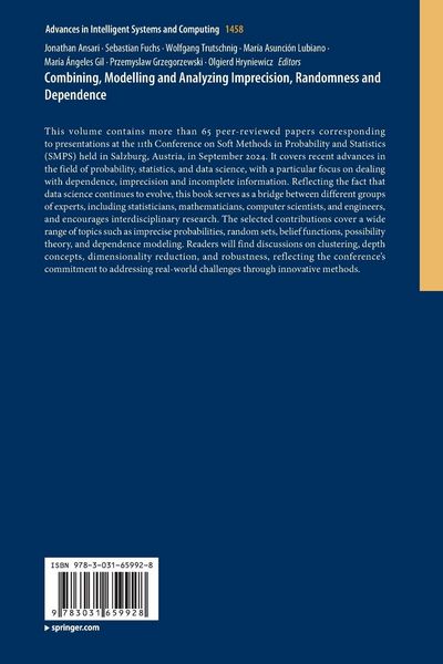 Produktbild: Combining, Modelling and Analyzing Imprecision, Randomness and Dependence