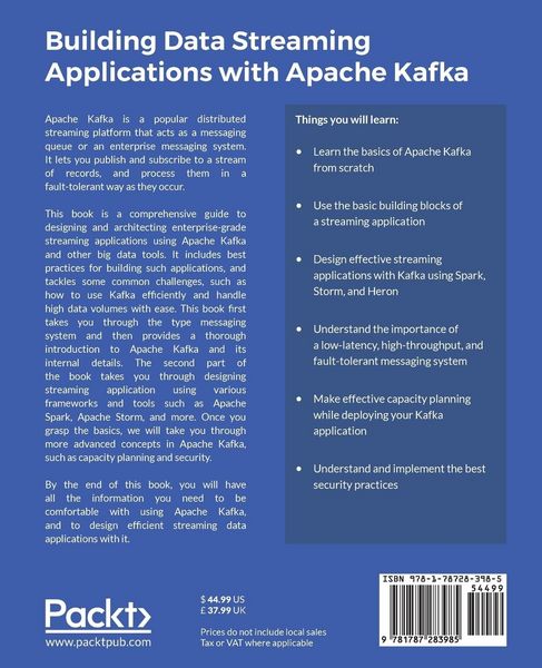 Produktbild: Building Data Streaming Applications with Apache Kafka