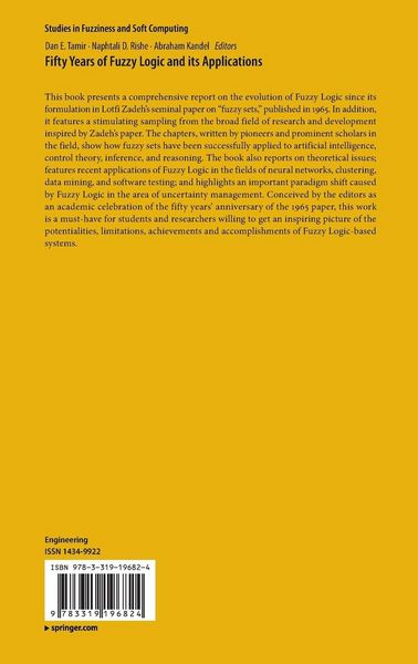 Produktbild: Fifty Years of Fuzzy Logic and its Applications