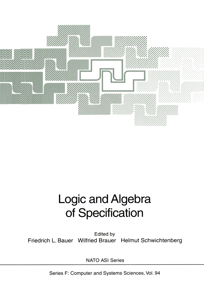 Produktbild: Logic and Algebra of Specification