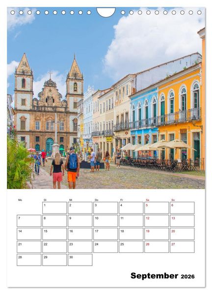 Produktbild: Salvador de Bahia - wundersch&ouml;nes Reiseziel (Wandkalender 2026 DIN A4 hoch), CALVENDO Monatskalender