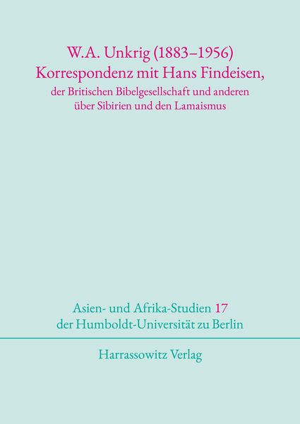 Produktbild: W. A. Unkrig (1883-1956)