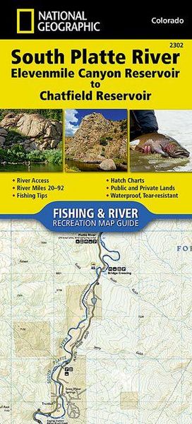 Produktbild: South Platte River, Elevenmile Canyon Reservoir to Chatfield Reservoir Map