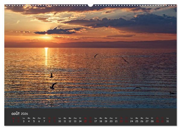 Produktbild: Au fil de l'eau... LAC LEMAN (Calendrier mural 2026 DIN A2 vertical) calendrier de bureau
