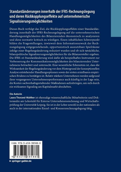 Produktbild: Standard&auml;nderungen innerhalb der IFRS-Rechnungslegung und deren R&uuml;ckkopplungseffekte auf unternehmerische Signalisierungsm&ouml;glichkeiten