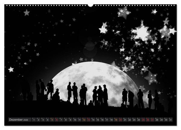 Produktbild: Sonne und Mond - faszinierend und anziehend (Wandkalender 2026 DIN A2 quer), CALVENDO Monatskalender