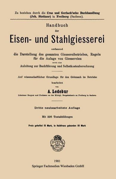 Produktbild: Handbuch der Eisen-und Stahlgiesserei