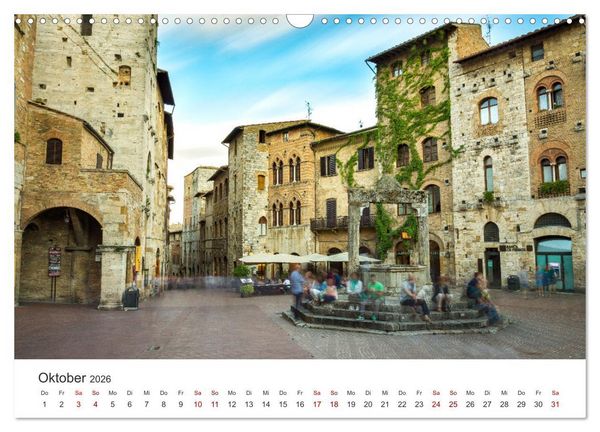 Produktbild: Motive der Toskana (Wandkalender 2026 DIN A3 quer), CALVENDO Monatskalender