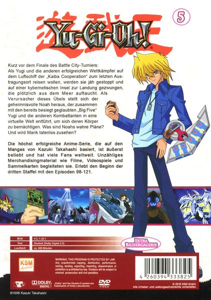 Yu-Gi-Oh! 5 - Staffel 3.1/Episode 98-121  [5 DVDs]