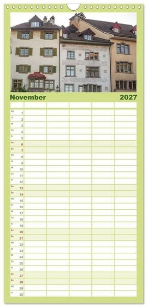 Produktbild: Familienplaner 2027 - Schaffhausen - n&ouml;rdlichste Stadt der Schweiz mit 5 Spalten (Wandkalender, 21 x 45 cm) CALVENDO