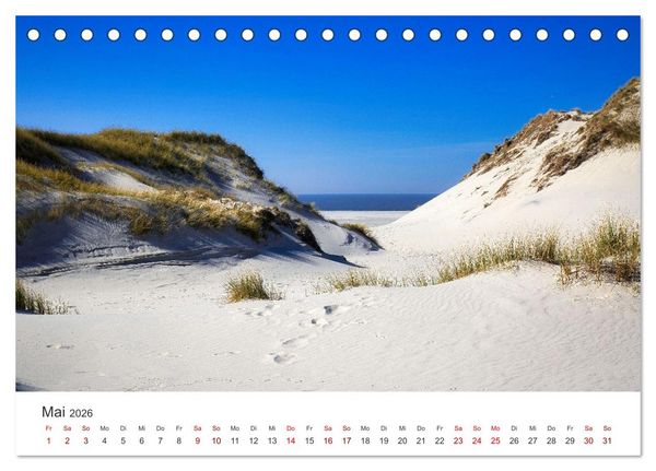 Produktbild: Amrum - Perle der Nordsee (Tischkalender 2026 DIN A5 quer), CALVENDO Monatskalender