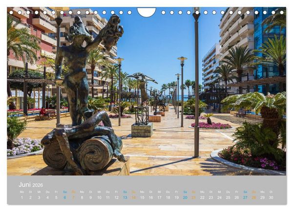 Produktbild: Marbella - andalusische Mittelmeerk&uuml;ste (Wandkalender 2026 DIN A4 quer), CALVENDO Monatskalender