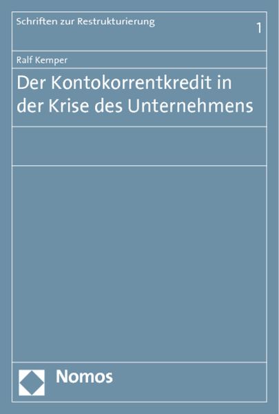 Produktbild: Der Kontokorrentkredit in der Krise des Unternehmens