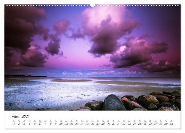 Produktbild: F&ouml;hrweh - Stimmungsvolle Nordsee Bilder (Wandkalender 2026 DIN A2 quer), CALVENDO Monatskalender